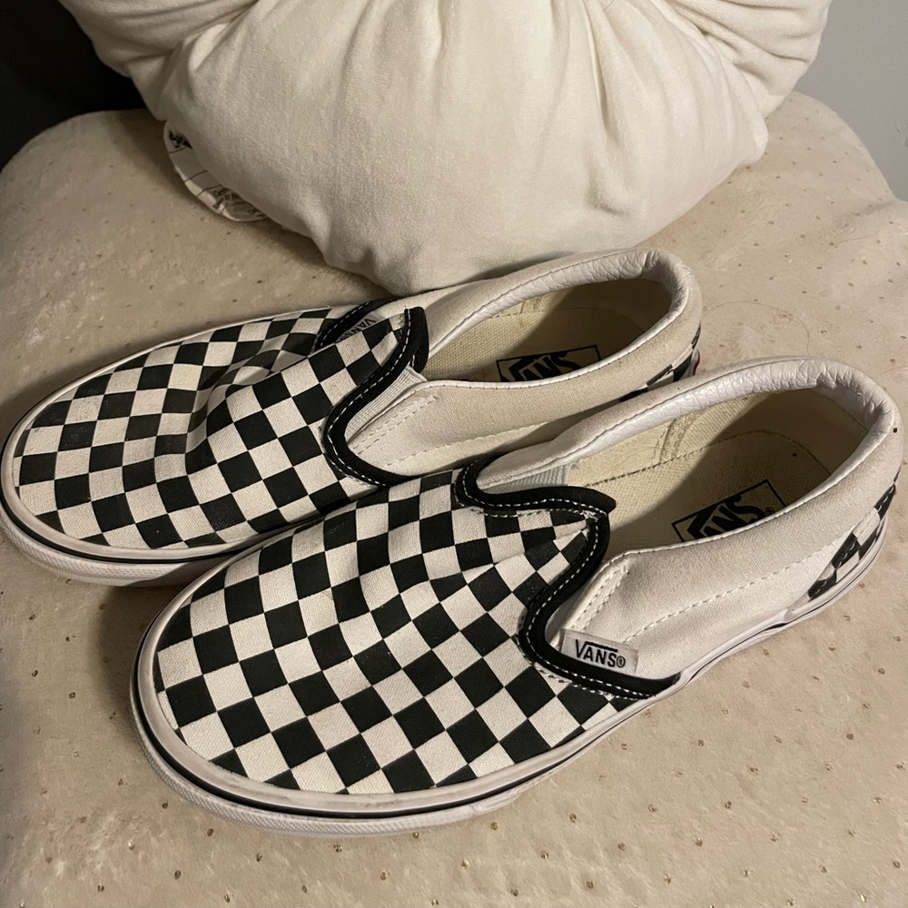 Black and White Checkered Vans